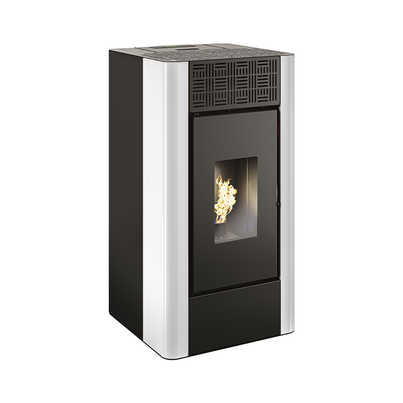 Rechteckiger, geschlossener Pelletkaminofen – 9 kW – EMILY