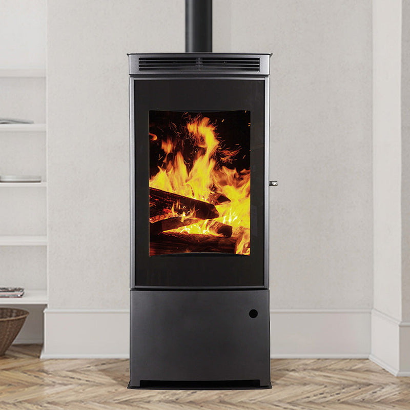 Luftdichter Holzofen mit 3 Ansichten - Vertikal 105,5 cm 9 kW - BAHIA