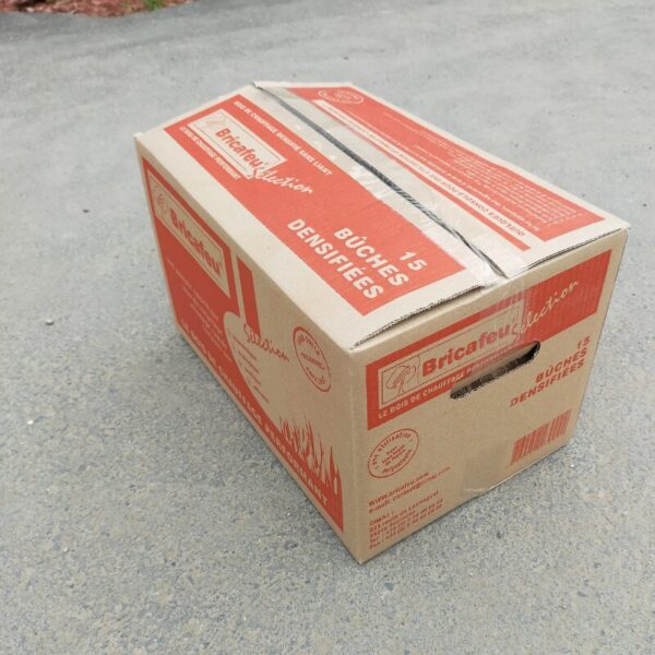Bricafeu komprimierte Holzscheite – Schachtel mit 15 Scheiten 