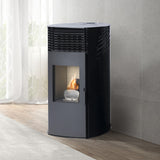 Halbrunder Pelletkaminofen - 10 kW - ARGENTA 